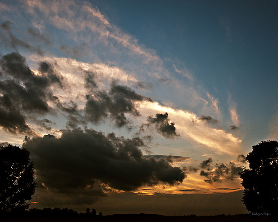 atmosphere, darkness, ethereal, landscapes, the sky, color, impressionism