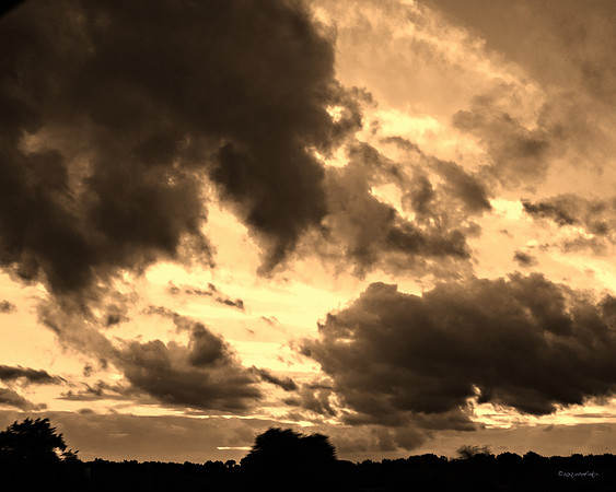 atmosphere, darkness, ethereal, landscapes, the sky, color, impressionism