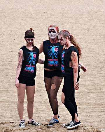 2013 World Record Breaking Zombie Walk (9,592) - Asbury Park, NJ. Zombies, Asbury Park, NJ