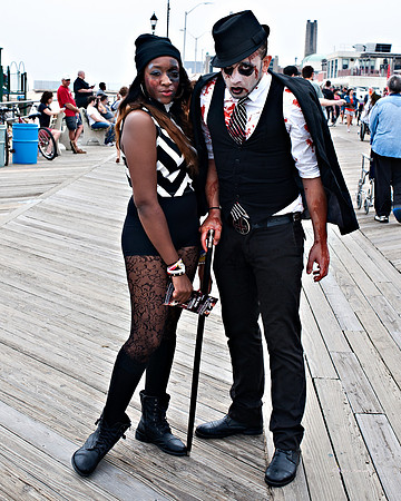 2013 World Record Breaking Zombie Walk (9,592) - Asbury Park, NJ. Zombies, Asbury Park, NJ
