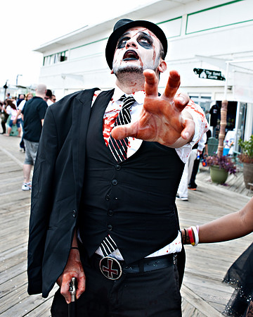 2013 World Record Breaking Zombie Walk (9,592) - Asbury Park, NJ. Zombies, Asbury Park, NJ