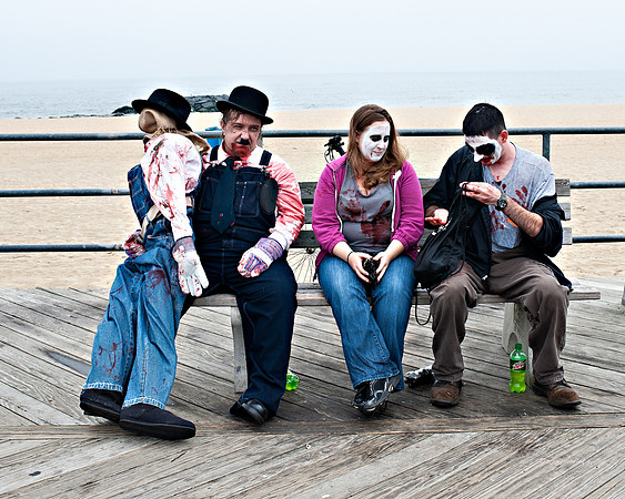 2013 World Record Breaking Zombie Walk (9,592) - Asbury Park, NJ. Zombies, Asbury Park, NJ