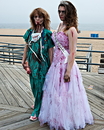 2013 World Record Breaking Zombie Walk (9,592) - Asbury Park, NJ. Zombies, Asbury Park, NJ