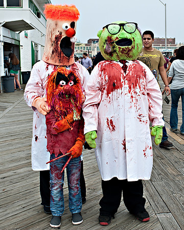 2013 World Record Breaking Zombie Walk (9,592) - Asbury Park, NJ. Zombies, Asbury Park, NJ