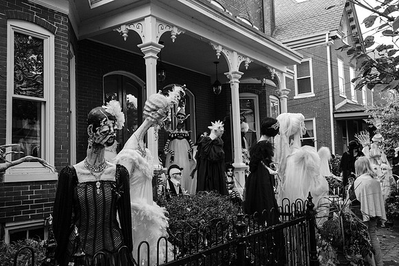halloween, displays, Skeletons, horror,
