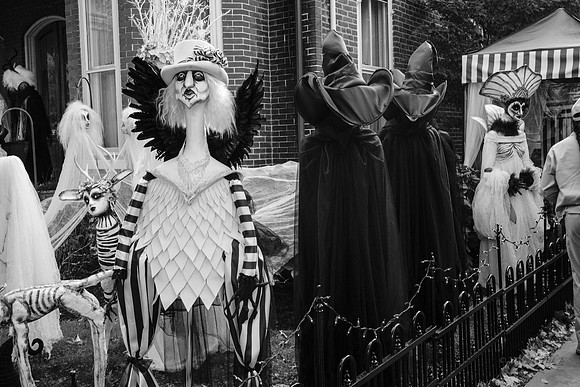 halloween, displays, Skeletons, horror,