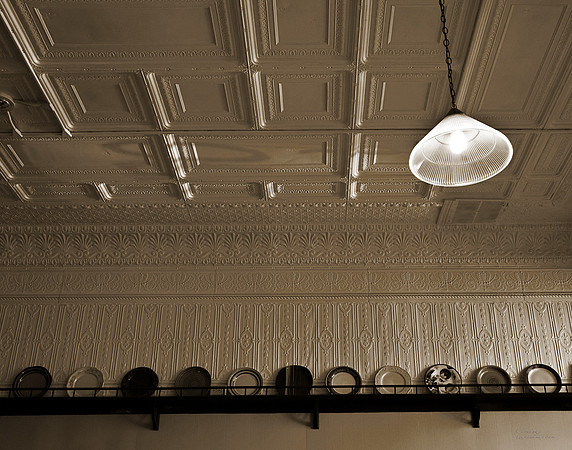 Plates & A Tin Ceiling