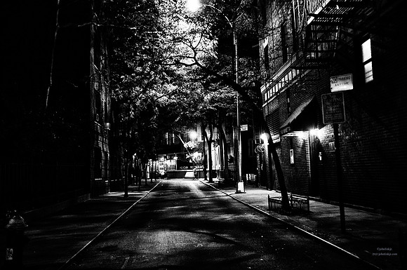 Downtown Street Night