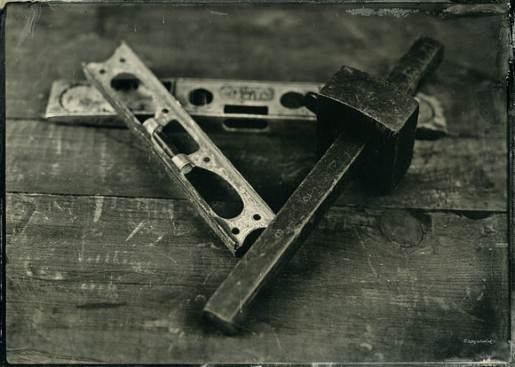 Early 20th Century Measuring Tools - Wood Depth Gauge & Levels