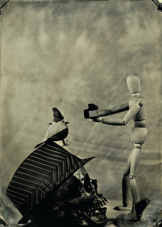 "collodion, wet plate, ferrotype, tintype, still life, paparazzi"