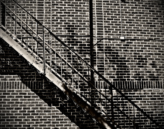 Fire-Escape On Brick